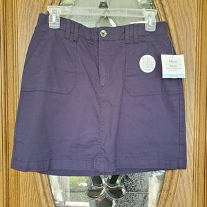 Croft & Barrow Skort Skirt Navy Blue